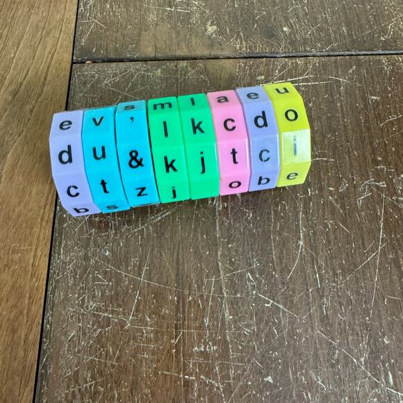 Spin Read Magnetic Lower Case Letter Recognition Learning Education Game Toy - Picture 1 of 7